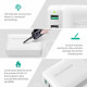 RAVPower USB Qualcomm Quick Charge 3.0 40W 4-Port Desktop Charging Station White (RP-PC024WH)